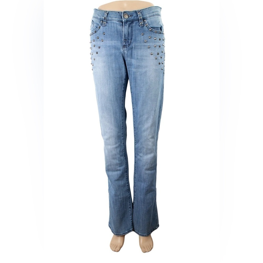 Rock & Republic Kasandra Bootcut Jeans 6 Women's Spikes Studded Punk Grunge Y2K